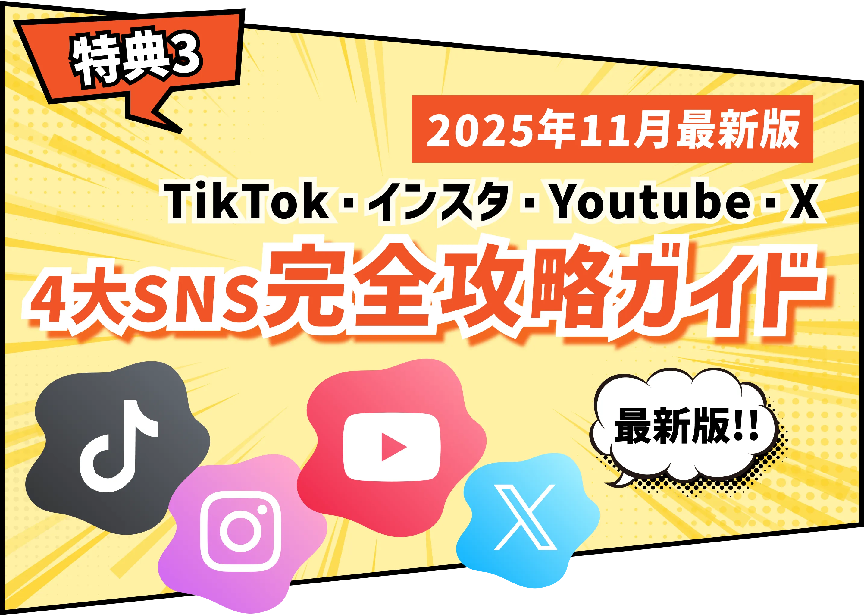特典3/4大SNS完全攻略ガイド
