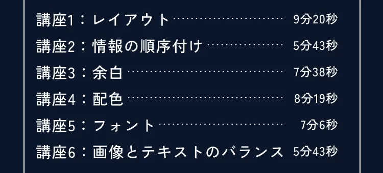 講座の詳細内容