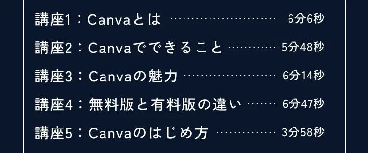 講座の詳細内容
